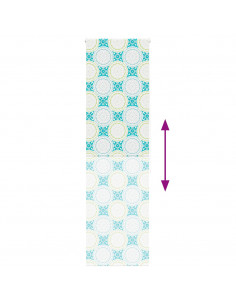 Tenda a Rullo Doccia 70x240 cm Larghezza Tessuto 66 cm