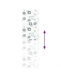 Tenda a Rullo Doccia 70x240 cm Larghezza Tessuto 66 cm