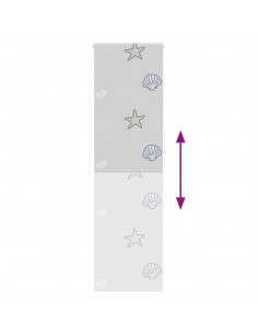 Tenda a Rullo Doccia 70x240 cm Larghezza Tessuto 66 cm