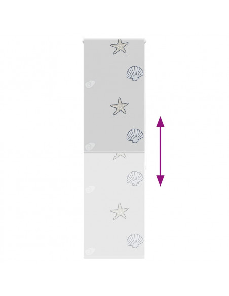 Tenda a Rullo Doccia 70x240 cm Larghezza Tessuto 66 cm