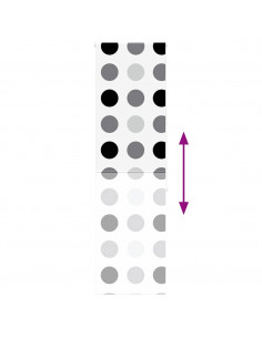 Tenda a Rullo Doccia 70x240 cm Larghezza Tessuto 66 cm