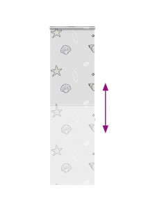 Tenda a Rullo Doccia con Cassonetto 70x240 cm Larghezza Tessuto