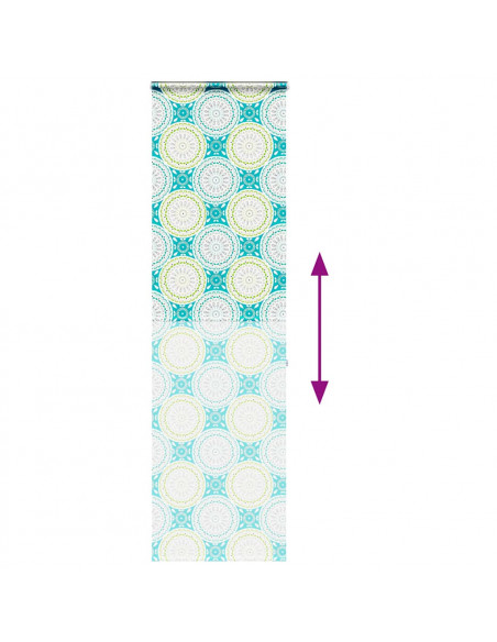 Tenda a Rullo Doccia con Cassonetto 70x240 cm Larghezza Tessuto