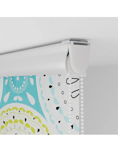 Tenda a Rullo Doccia con Cassonetto 70x240 cm Larghezza Tessuto