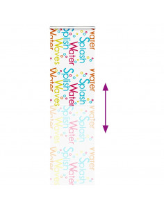 Tenda a Rullo Doccia con Cassonetto 70x240 cm Larghezza Tessuto