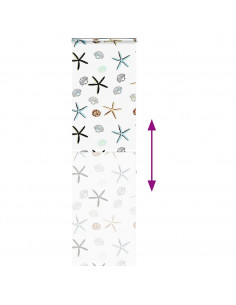 Tenda a Rullo Doccia con Cassonetto 70x240 cm Larghezza Tessuto