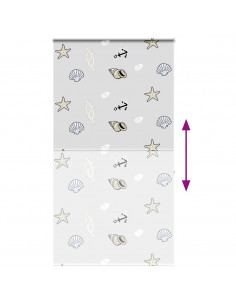 Tenda a Rullo per Doccia Cassonetto 140x240cm Larghezza Tessuto