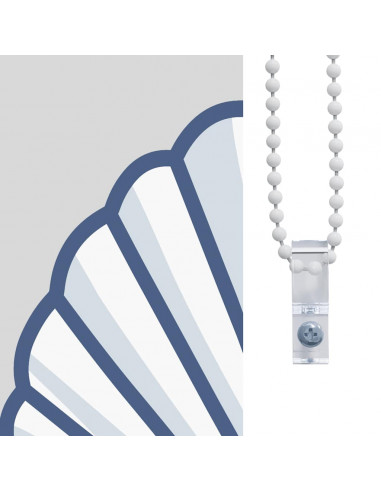 Tenda a Rullo per Doccia Cassonetto 140x240cm Larghezza Tessuto