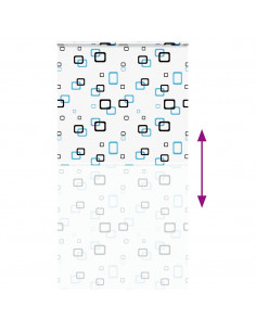 Tenda a Rullo per Doccia Cassonetto 140x240cm Larghezza Tessuto