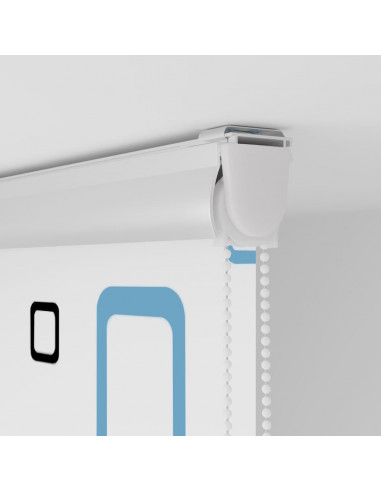 Tenda a Rullo per Doccia Cassonetto 140x240cm Larghezza Tessuto