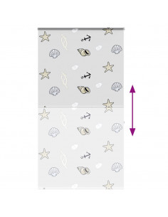 Tenda a Rullo Doccia con Cassonetto 120x240cm Larghezza Tessuto