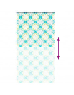 Tenda a Rullo Doccia con Cassonetto 130x240cm Larghezza Tessuto