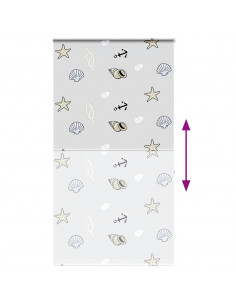 Tenda a Rullo Doccia con Cassonetto 130x240cm Larghezza Tessuto