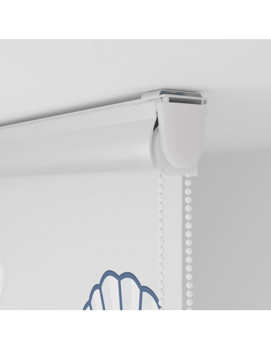 Tenda a Rullo Doccia con Cassonetto 130x240cm Larghezza Tessuto