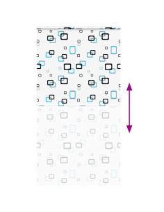 Tenda a Rullo Doccia con Cassonetto 130x240cm Larghezza Tessuto