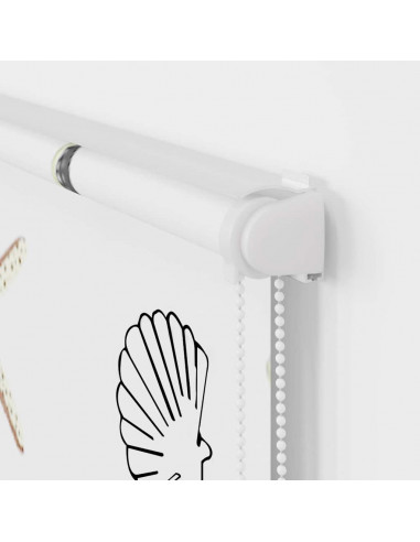 Tenda a Rullo Doccia con Cassonetto 130x240cm Larghezza Tessuto