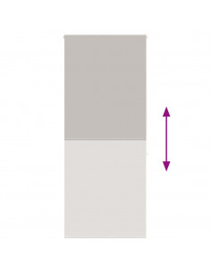 Tenda a Rullo Doccia 100x240 cm Larghezza Tessuto 96 cm