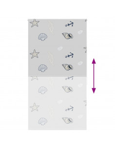 Tenda a Rullo Doccia 120x240 cm Larghezza Tessuto 116 cm