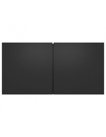 Set Mobili Porta TV 4 pz Nero in Legno Multistrato