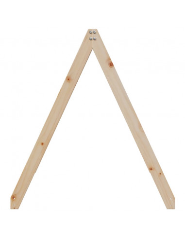 Tetto per Letto Bambini 199x95,5x88 cm Legno Massello di Pino