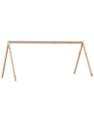 Tetto per Letto Bambini 209x95,5x88 cm Legno Massello di Pino