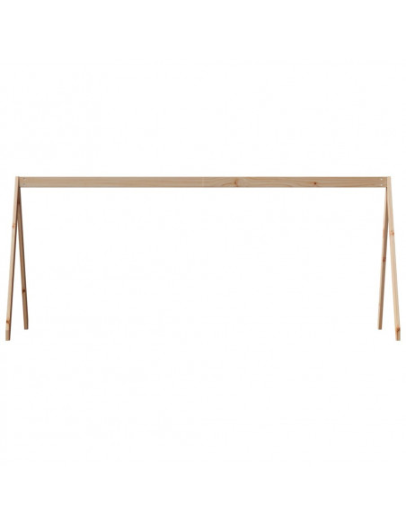 Tetto per Letto Bambini 209x95,5x88 cm Legno Massello di Pino