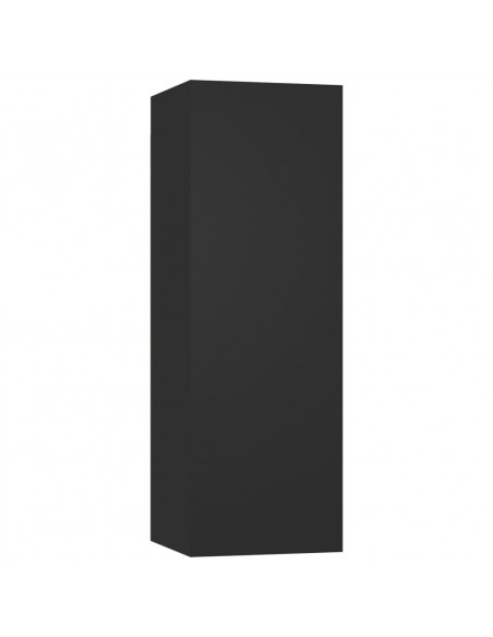 Set di Mobili Porta TV 4 pz Nero in Legno Multistrato