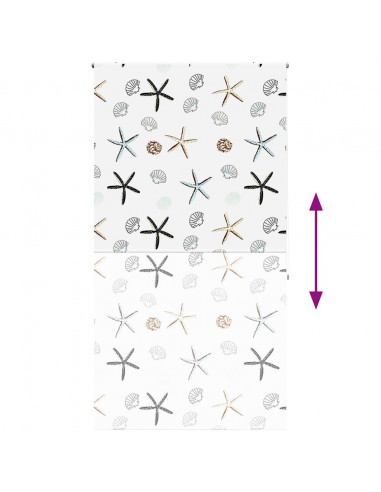 Tenda a Rullo Doccia 130x240 cm Larghezza Tessuto 126 cm