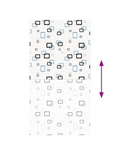 Tenda a Rullo Doccia 130x240 cm Larghezza Tessuto 126 cm