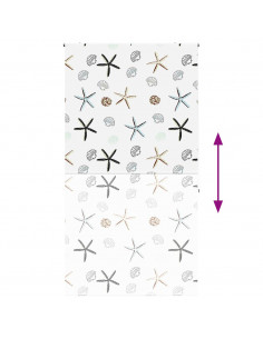 Tenda a Rullo Doccia 140x240 cm Larghezza Tessuto 136 cm