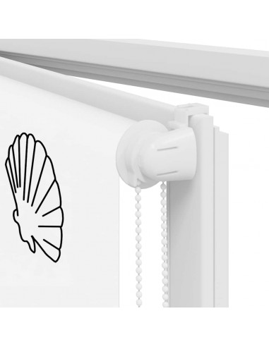 Tenda a Rullo Doccia 140x240 cm Larghezza Tessuto 136 cm