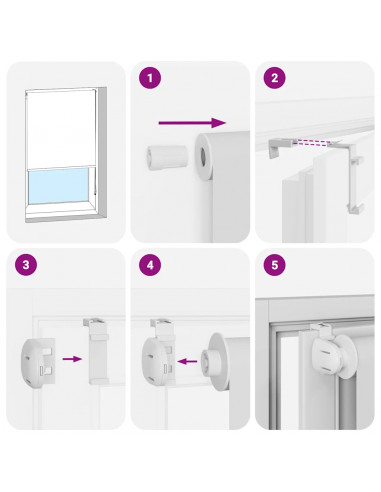 Tenda a Rullo Doccia 140x240 cm Larghezza Tessuto 136 cm