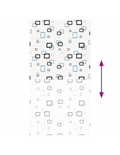 Tenda a Rullo Doccia 140x240 cm Larghezza Tessuto 136 cm