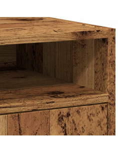 Armadio con Ruote Legno Vecchio 33x38x60 cm Legno Multistrato