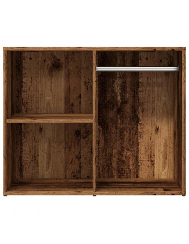 Armadietto per Cosmetici Legno Antico 80x40x65 cm in Truciolato