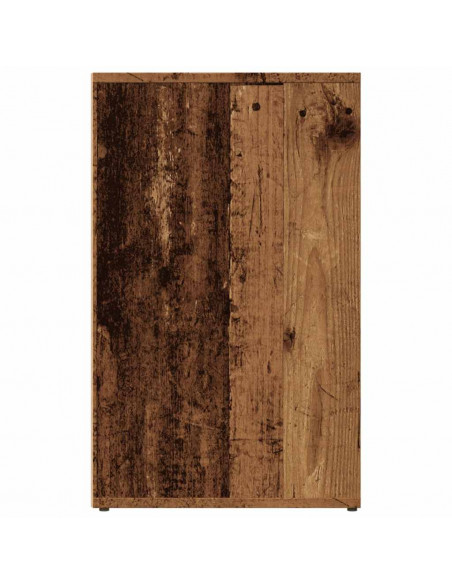 Armadietto per Cosmetici Legno Antico 80x40x65 cm in Truciolato