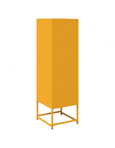 Credenza Giallo Senape 36x39x123 Acciaio Laminato Freddo