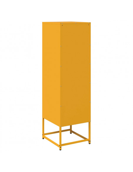 Credenza Giallo Senape 36x39x123 Acciaio Laminato Freddo
