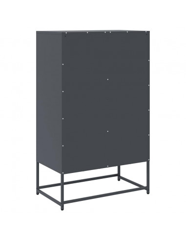 Credenza Antracite 68x39x111,5 cm Acciaio