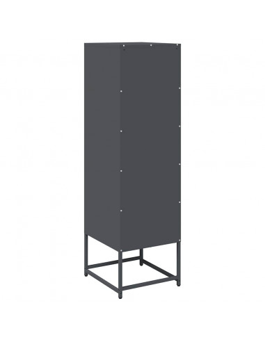 Credenza Antracite 36x39x123 cm Acciaio Laminato a Freddo