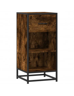 Credenza Rovere Fumo 35,5x35x76 cm in Truciolato