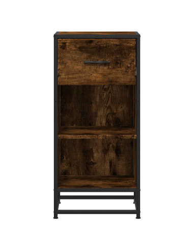 Credenza Rovere Fumo 35,5x35x76 cm in Truciolato