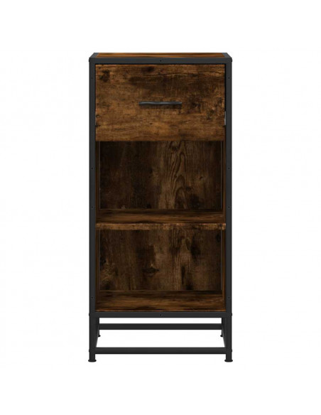Credenza Rovere Fumo 35,5x35x76 cm in Truciolato