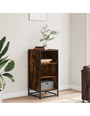 Credenza Rovere Fumo 35,5x35x76 cm in Truciolato