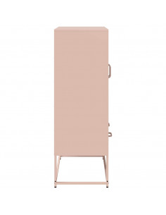 Credenza Rosa 68x39x111,5 cm Acciaio