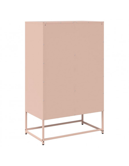 Credenza Rosa 68x39x111,5 cm Acciaio