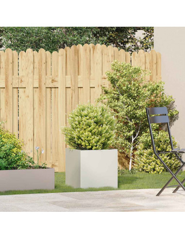 Fioriera Bianca 40x40x40 cm in Acciaio Laminato a Freddo