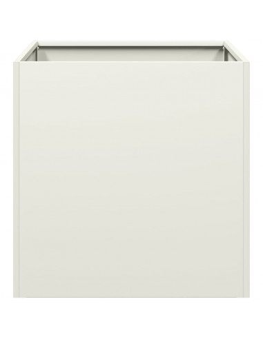 Fioriera Bianca 40x40x40 cm in Acciaio Laminato a Freddo