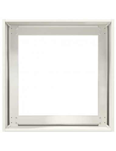 Fioriera Bianca 40x40x40 cm in Acciaio Laminato a Freddo