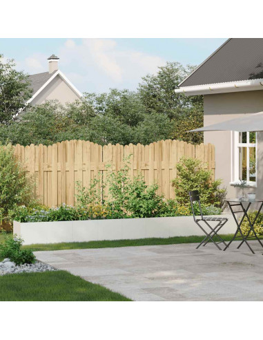 Fioriera Bianca 360x40x40 cm in Acciaio Laminato a Freddo